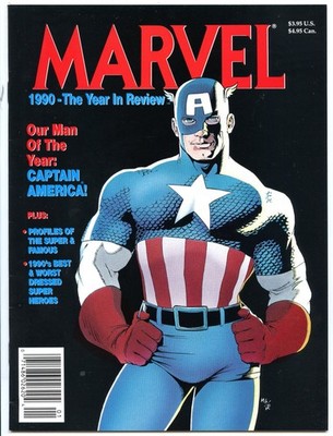 Marvel Comics Marvel 1990 The Year in Review Magazine - GB505-Box S