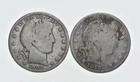 1892-1915 Lot 2 1908-O 1915-S Barber 90% Half Dollars - Coin Collection *030