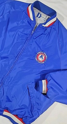 NASA Atlas Rocket 500th Launch Blue Bomber Jacket Dunbrooke Men's Size 3XL