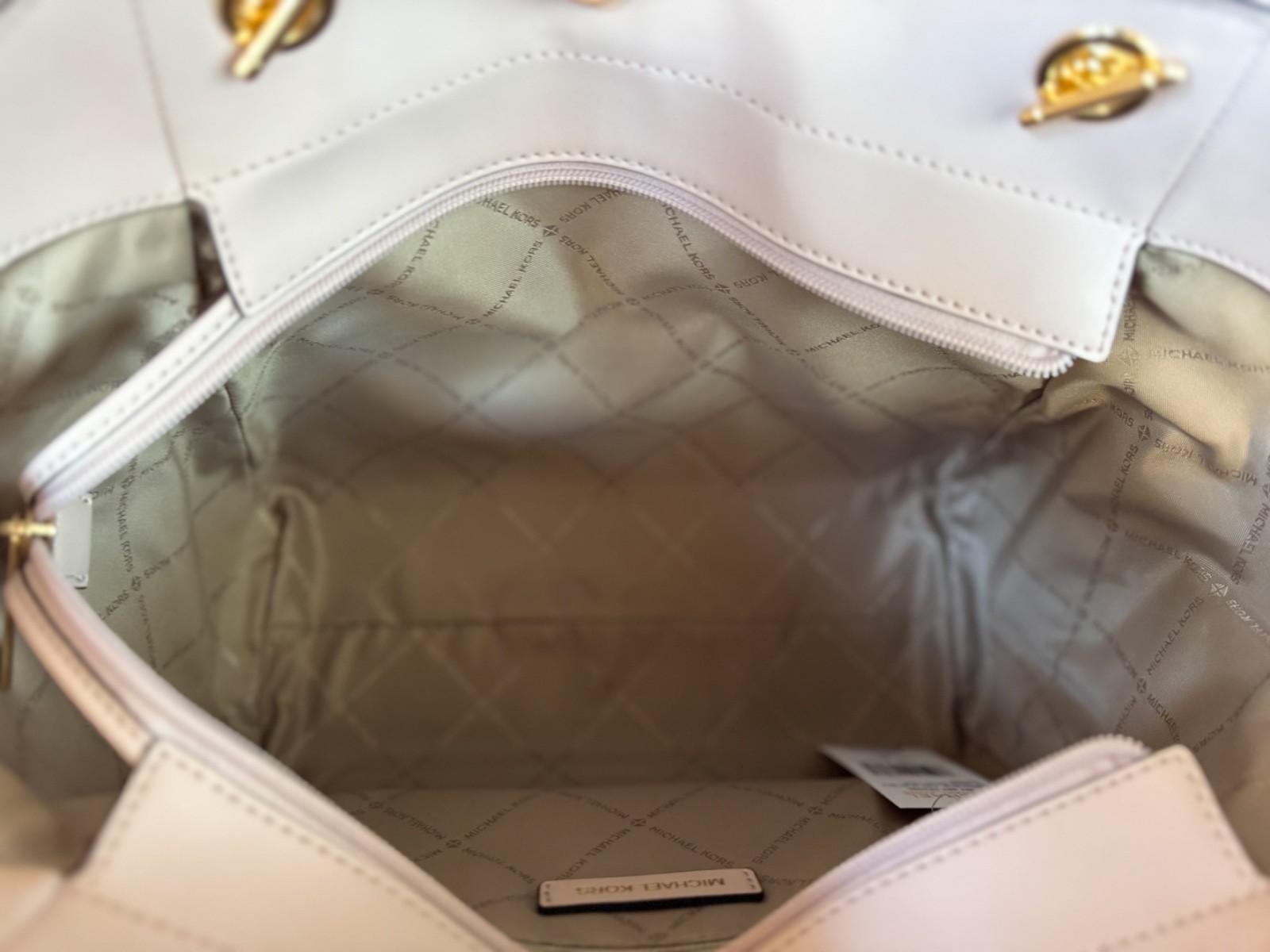 Michael Kors Jet Set Travel LG Shoulder Chain Tote Bag MK Color-Block Pink thumbnail 11