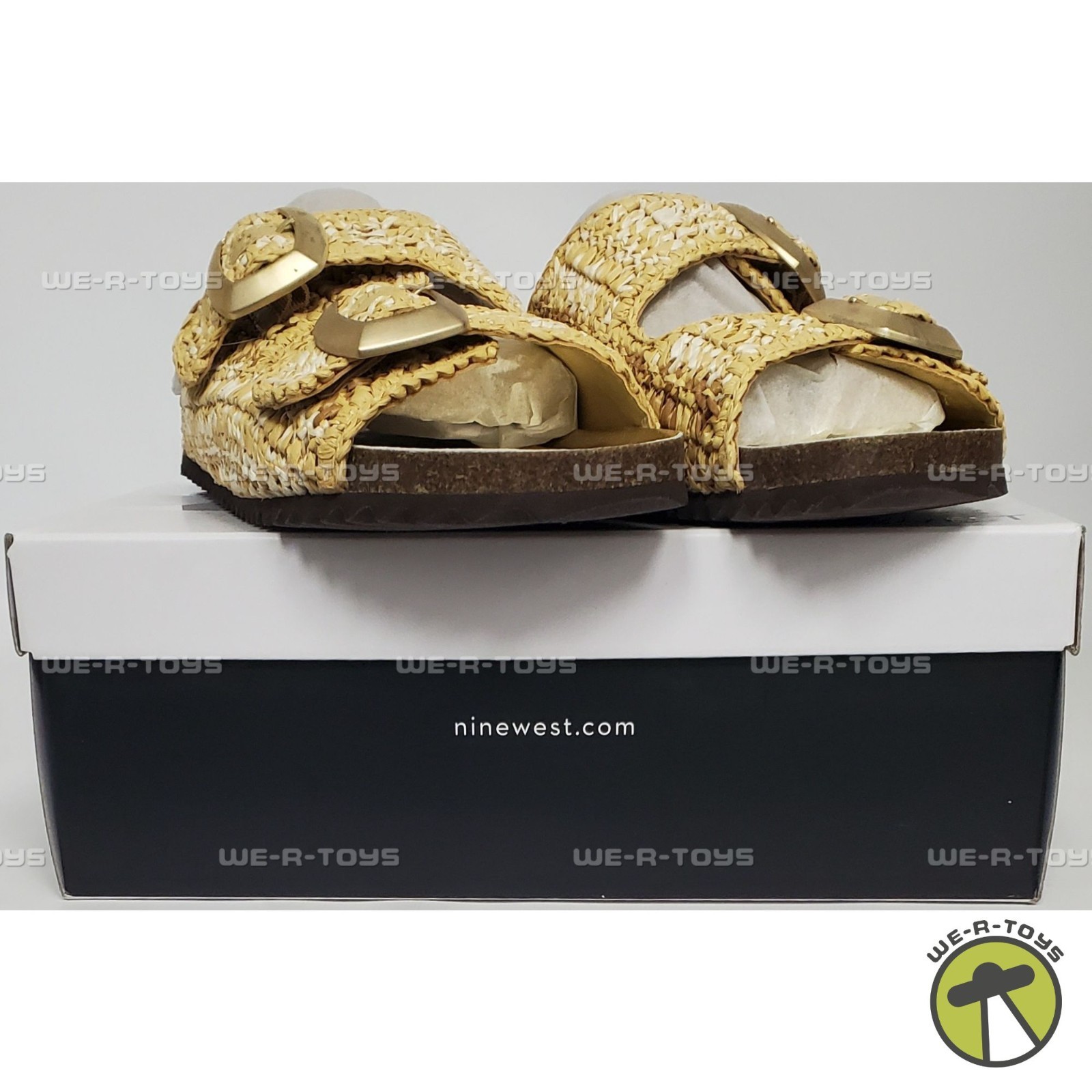 Nine West Women's Tenly2 Sandal Light Natural Brown Size 9.5 Medium