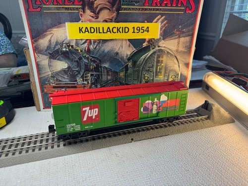 🚂Escala O MTH - 7-UP BOXCAR #19708 - RARO 💥 L2643 | Condition: Used