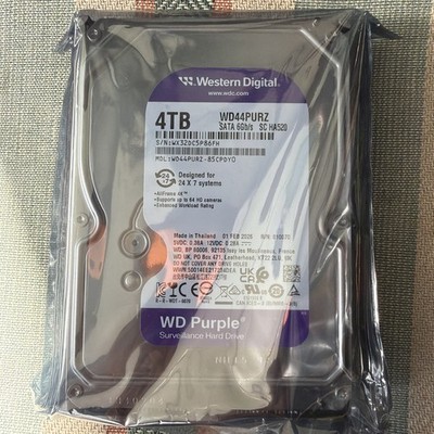 Western Digital 4TB WD Purple Surveillance SATA 6 Gb/s, 3.5'' - WD44PURZ
