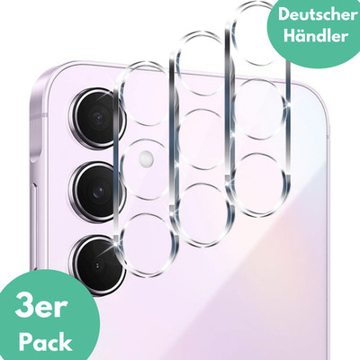 3X Kamera Schutzglas für Samsung Galaxy A55 5G Kamera Glas Linse Schutz Full 9H