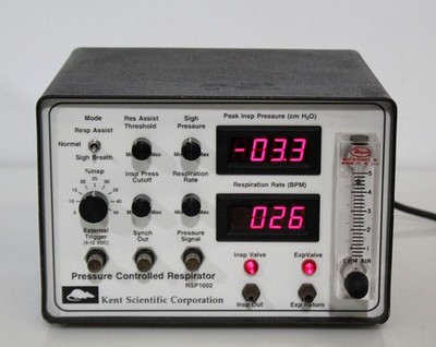 Kent Scientific RSP-1002 Pressure Controlled Respirator/Ventilator - Warranty