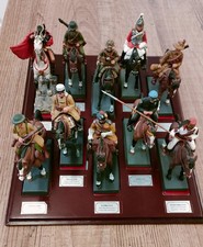 10 soldatini a cavallo di piombo De Agostini da collezione. 54mm. Completo 