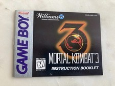 Mortal Kombat 3  GameBoy  Manual Only