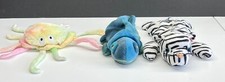 TY Beanie Baby - lot of 3 Misc (Goochy Rainbow Blizzard) no Swing Tags