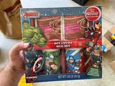 Marvel Comics THE AVENGERS HOT COCOA MUG SET Sealed Gift Set Christmas