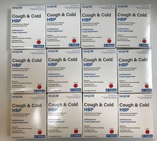 MAJOR Cough  Cold HBP Antihistamine Tablets 16ct/each 12 Pack Exp: 05/26