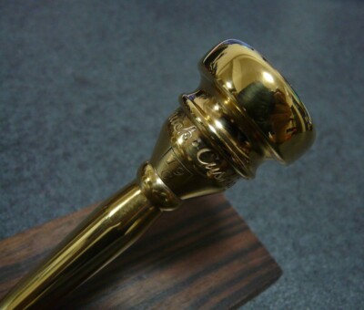 VINTAGE RUDY MUCK Trumpet Mouthpiece 19C Gold Plated MINT VINTAGE RUDY MUCK Trumpet Mouthpiece 19C Gold Plated MINT