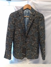 Giannni Feraud Dark Floral Blazer Jacket: Size 36: New With Tags