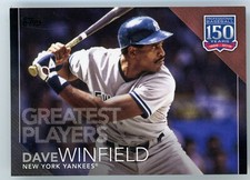 2019 Topps Dave Winfield 150 Years Greatest Players Black #GP31 #/299 Yankees