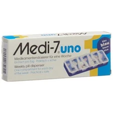 Medi-7 medication dispenser uno 7 days blue