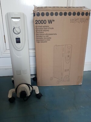 Bu0026amp;Q Oil Filled Electric Radiator 2000w Spares Or Repair + Box Salisbury  collect | eBay
