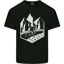 DH Downhill Mountain Biking Cycling Bicicletta Uomo Maglietta In Cotone Top