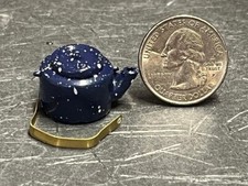 Dollhouse Miniature Metal Tea Pot Teapot Kettle G 1:12 Scale B535 DollysGallery