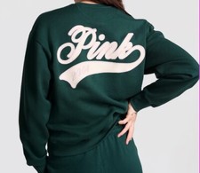 Victoria  s Secret PINK LIMITED EDITION Ivy Fleece Crew Sweatshirt XL