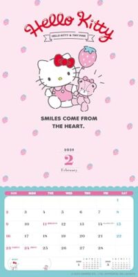 2025 Hello Kitty Daniel Mimmy Wall Calendar 30 x 30 x 1 cm Sanrio