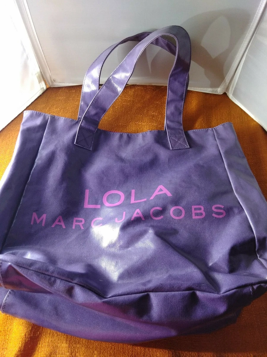 MARC JACOBS "LOLA" Women's Purple Tote Bag/Red