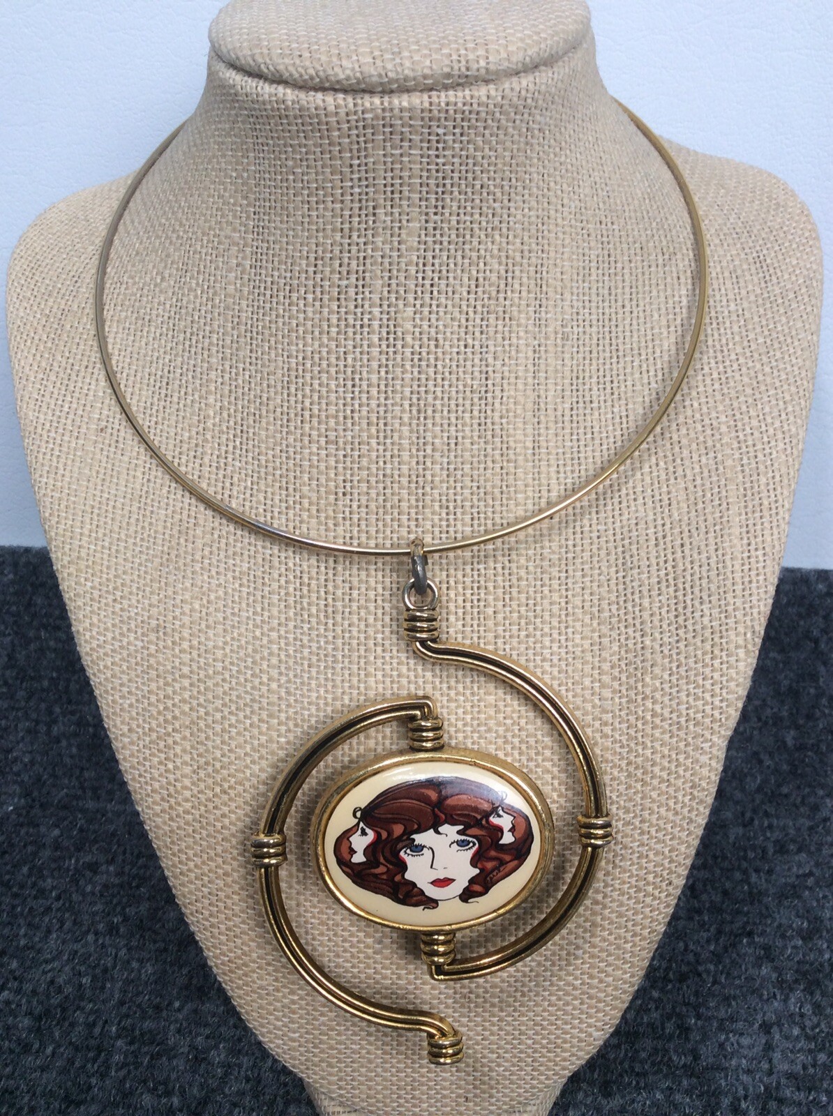 Statement vtg statement Paint Signed Carol Modern… - image 1