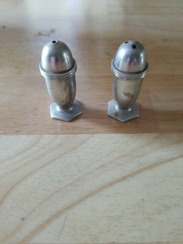Pewter Salt And Pepper Shakers 