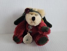 Boyds Bears Angel Teddy Bear Christmas 90s Jointed Plush Ornament 6"