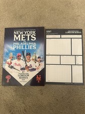 New York Mets V Philadelphia Phillies MLB World Tour London Programme 8-9/6/2024