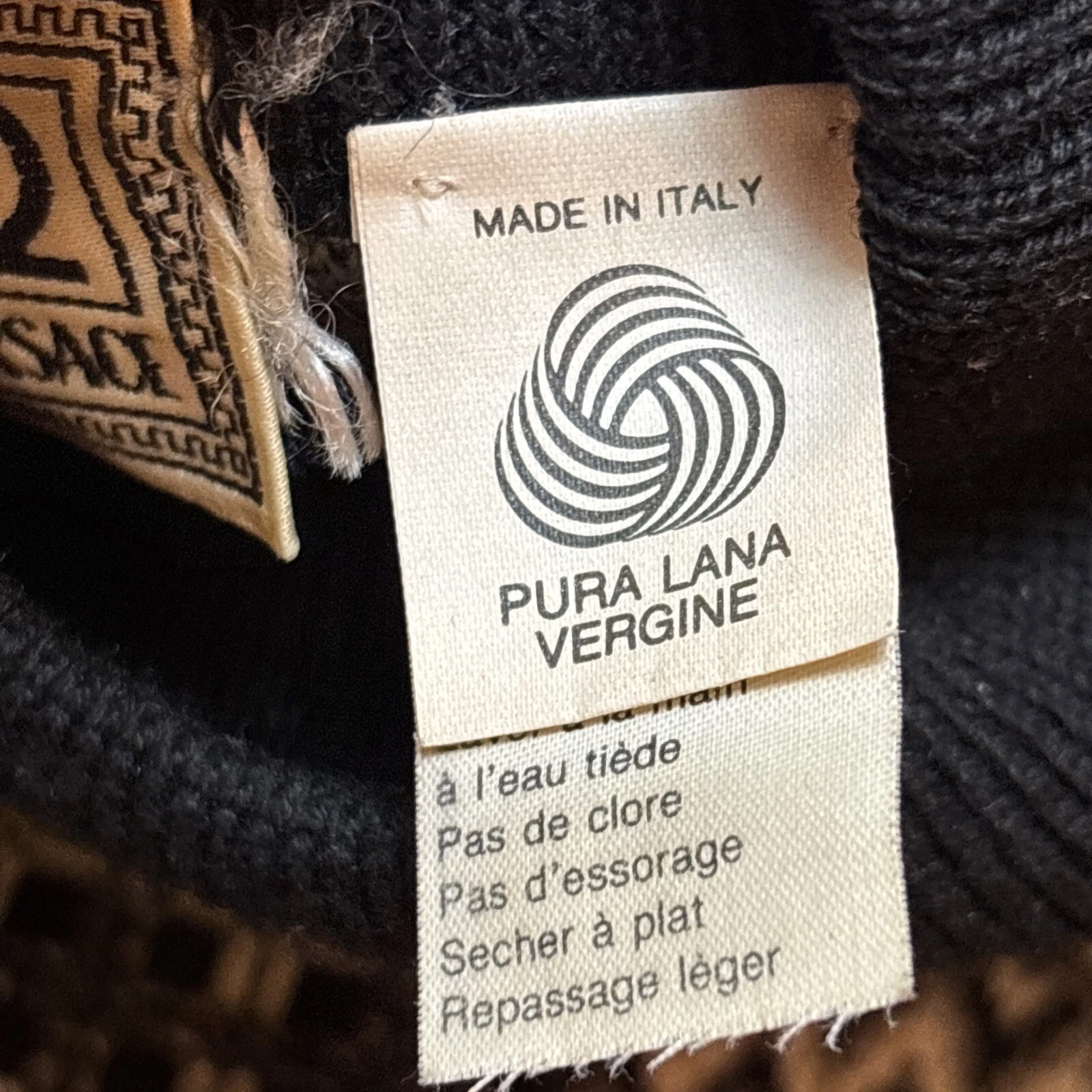 Maglione Versace V2 Taglia XL Vintage anni 90 Designer Made in Italy
