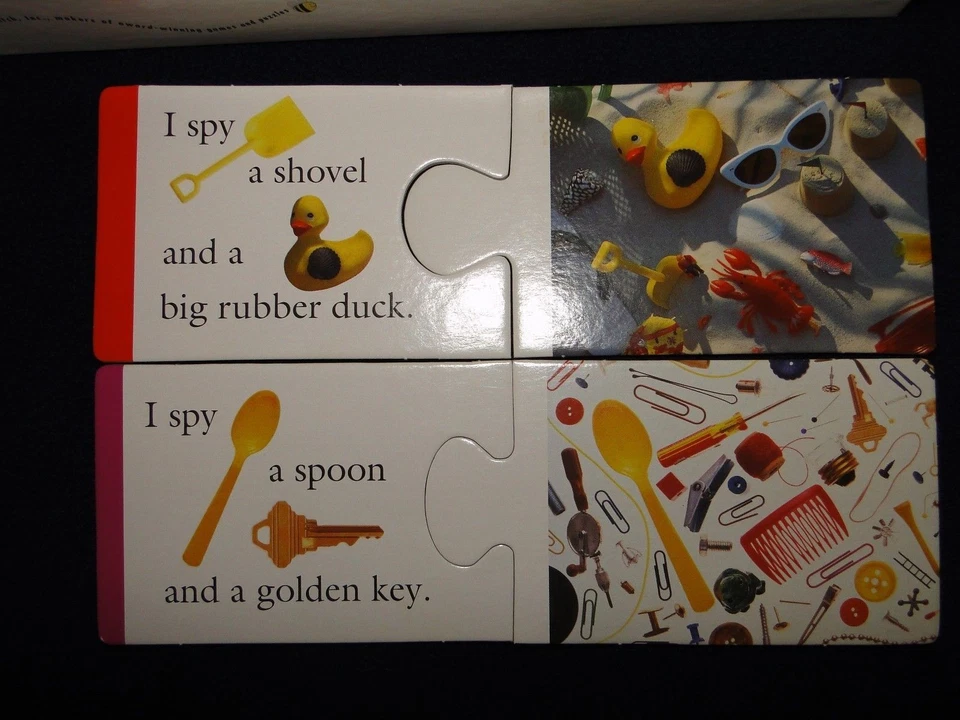 I Spy Preschool Game 100% COMPLETE Briarpatch 1997 Puzzle Matching Riddle  - Image 4 of 4