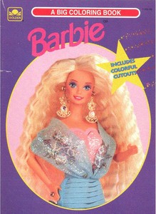 vintage barbie coloring book