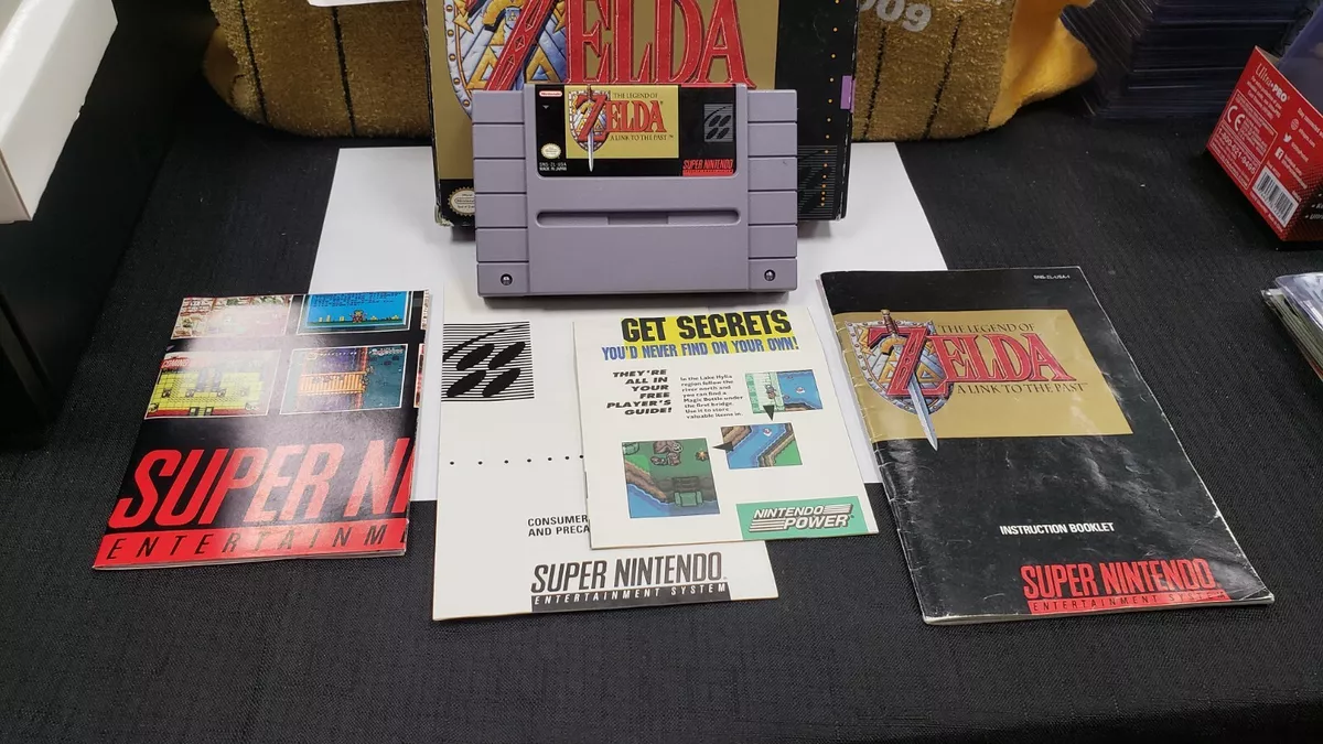 Zelda Link to the Past Super Nintendo SNES Game Complete CIB w/ Map + Tips