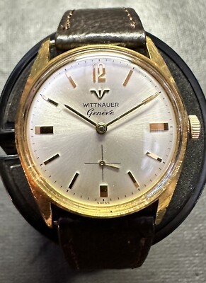 Vintage WITTNAUER men's watch swiss 17Jewels 1960s SERVICED  AMAZING!!!