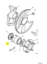 GENUINE JAGUAR XK8 COUPE AND CONVERTIBLE REAR HUB BEARING CIRCLIP JCR110805