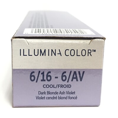 Wella Illumina Permanent Hair Color 6/16-6/AV Dark Blonde/Ash