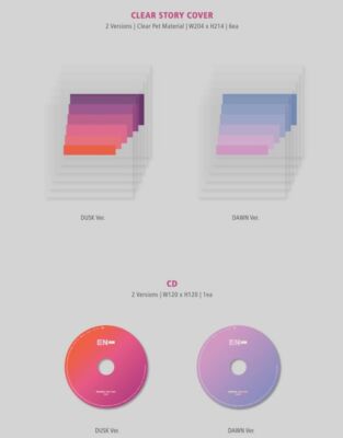 K-POP ENHYPEN Album [BORDER DAY ONE] DUSK Ver CD+P.Book+B.Mark+8p