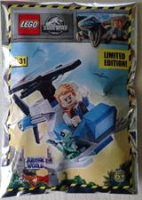 LEGO Jurassic World: 122113-1 Owen with Helicopter foil pack