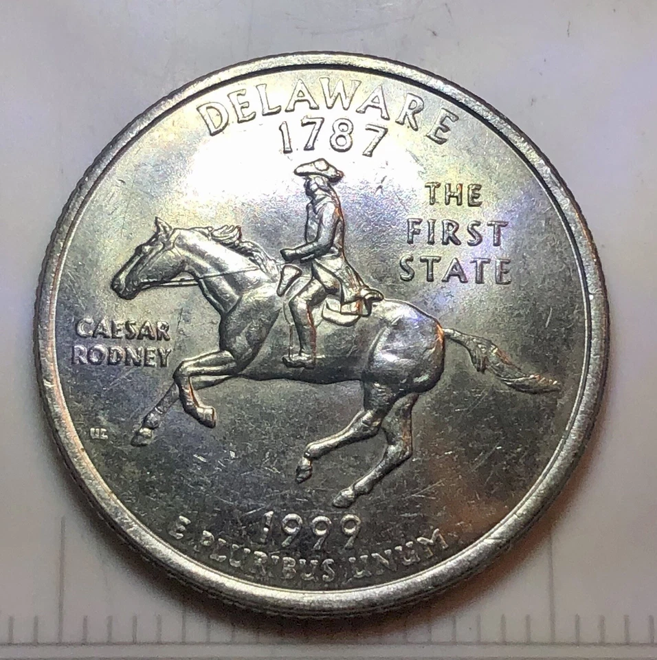 1999 D Delaware Washington State Quarter DDR Error Coin - Image 4 of 4