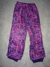 CHAMPION.- ski pants  GIRLS size XL--14/16-----PINK/NAVY-POLYESTER-POLY FILL LI