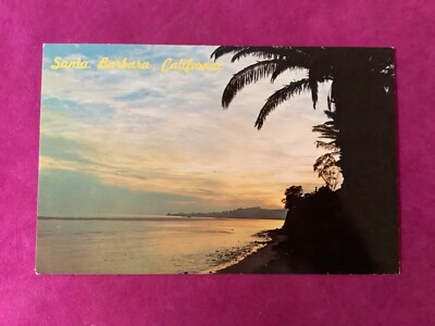 Santa Barbara CA-California, coastline Postcard