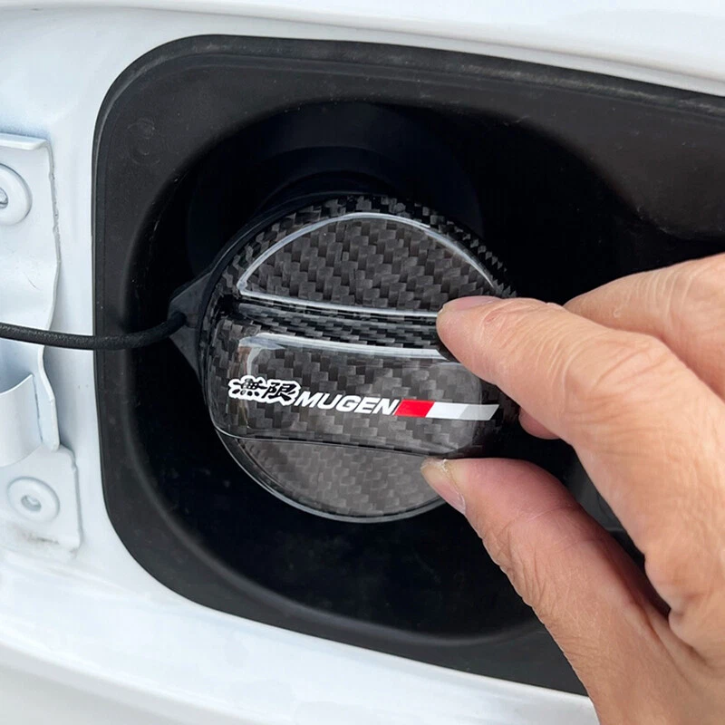 JDM Racing MUGEN CARBON FIBER Gas Fuel Cap Cover For HONDA ACCORD CIVIC SI TYPER - image 3 of 4