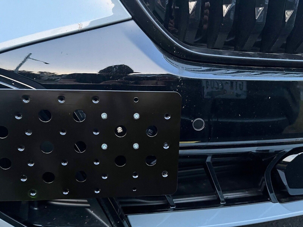 Front License Plate Bracket For BMW X5 (G05) 2024+ | Tow Hook Mount - No Drilling | Black