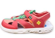 Columbia Techsun Wave Girls Size 7 Youth Trail Hiking Water Sport Salmon Sandals