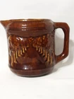 Antique Brush McCoy Pottery Pitcher - Woodland, Avenue of Trees - #130 c1915