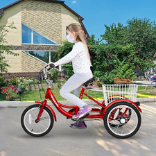 MOONCOOL 16 inch Trikes for Beginner Riders, Tricycle Single Speed 3 Wheel Bikes