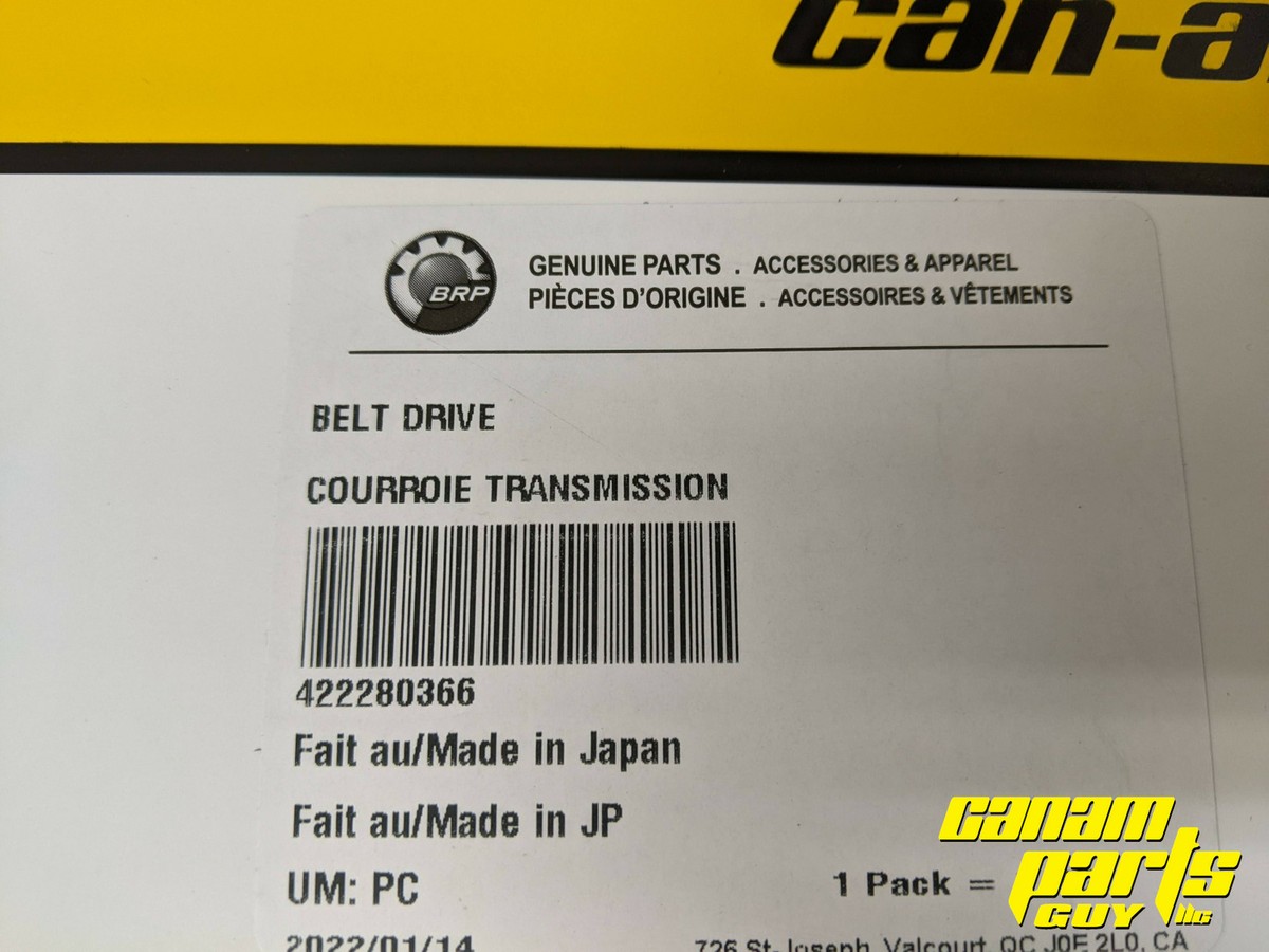 Can Am OEM ATV Belt 715000302 422280360 Renegade Outlander 500 570