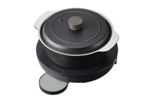 recolte Tabletop IH Heater Cooking Griddle RIH-1 & IH Compatible Pot Set gray