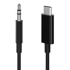 For Xiaomi Models Audio AUX Cable Braided Nylon USB-C to Jack 3.5mm