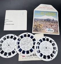 Mount Lassen  Mount Shasta California View-Master 3 Reel Packet Full Color Rare