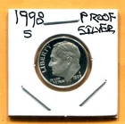 Gem 1998-S Proof Cameo Silver Roosevelt Dime - Free Shipping